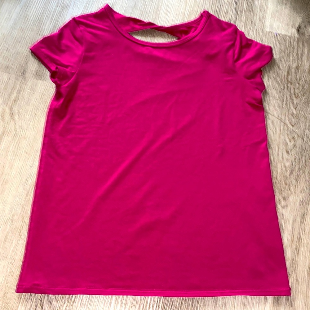 Girls Twist Back Athletic Shirt